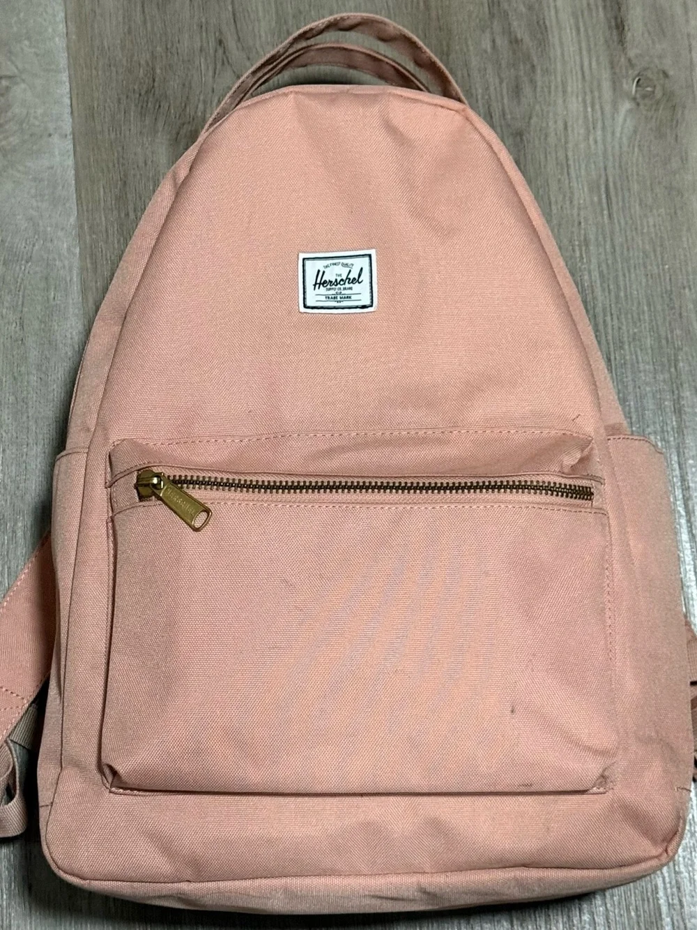 Herschel Supply Backpack Bag School Gym Ash Rose Pink Stripe Interior